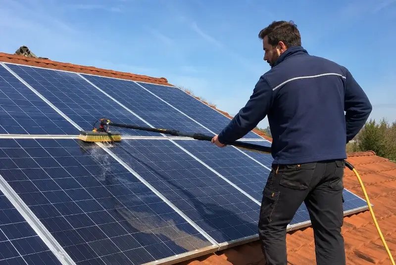 Nettoyage et entretien de panneaux solaires à Saint-Martin-de-Saint-Maixent